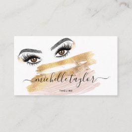 Cartão De Visita Artista Beleza Salon Lash Extension Feather