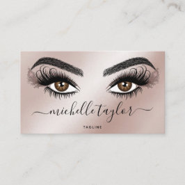 Cartão De Visita Artista Beleza Salon Lash Extension Feather