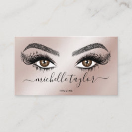 Cartão De Visita Artista Beleza Salon Lash Extension Feather