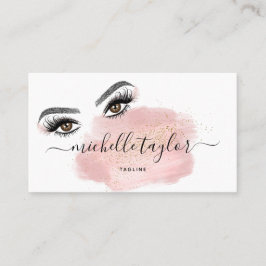 Cartão De Visita Artista Beleza Salon Lash Extension Feather
