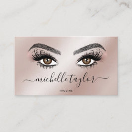 Cartão De Visita Artista Beleza Salon Lash Extension Feather