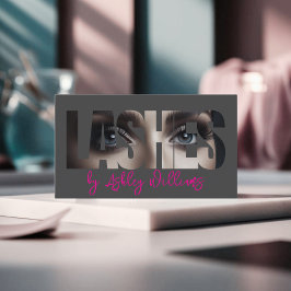 Cartão De Visita Artista da tipografia moderna "LASHES by"