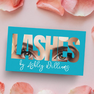 Cartão De Visita Artista da tipografia moderna "LASHES by"