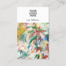 Cartão De Visita Artista de Abstrato personalizado adicione seu pró