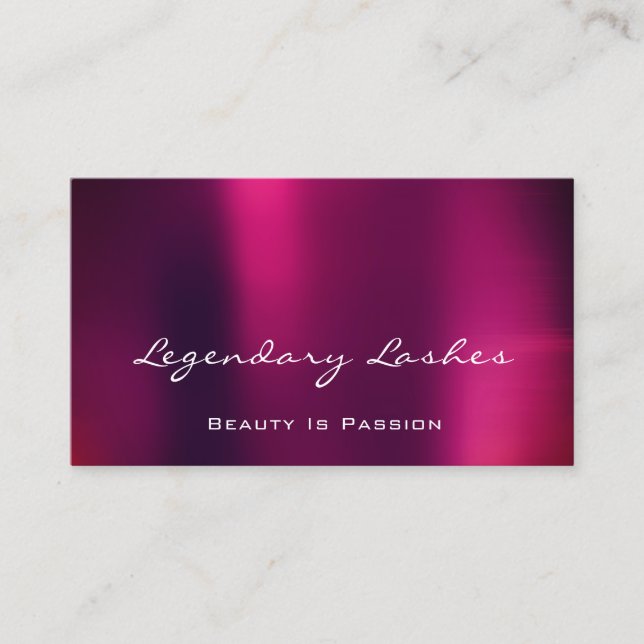 Cartão De Visita Artista de Ativação Profissional Hológrafo Roxo (Frente)