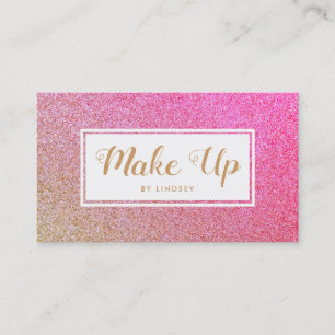 Cartão De Visita Artista de composição do brilho Dourado do Ouro ro