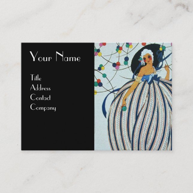 CARTÃO DE VISITA ARTISTA DE DESIGNER DO BEAUON FASHION COSTUME (Frente)