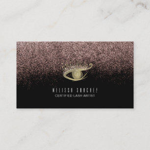 Cartão De Visita Artista de extensões de artistas de Eyelash Doura