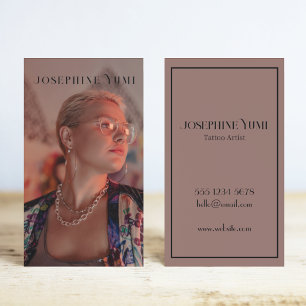 Cartão De Visita Artista de Fotografia Vertical Moderna