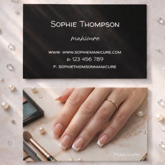 Cartão De Visita artista de manicure