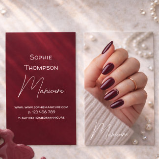 Cartão De Visita artista de manicure