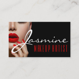 Cartão De Visita Artista de maquiagem Cosmetologista Unhas Beleza