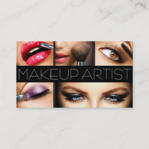 Cartão De Visita Artista de maquiagem Cosmetólogo Unhas Beauty Sal