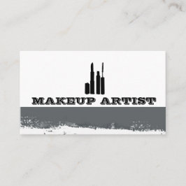 Cartão De Visita Artista de maquiagem de Abstrato de Cosméticos