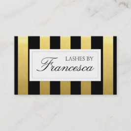 Cartão De Visita Artista de Maquiagem de Extensões Eyelash Modernas