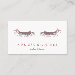 Cartão De Visita Artista de maquiagem de Eyelashes Profissionais