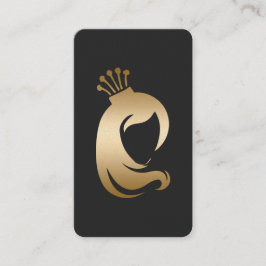 Cartão De Visita Artista de Maquiagem de Lista de Cabelos Digitaliz