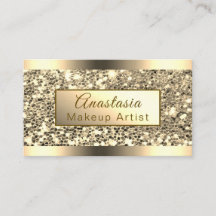 Artista de Maquiagem de Lúxo Rosa Dourado Chunky