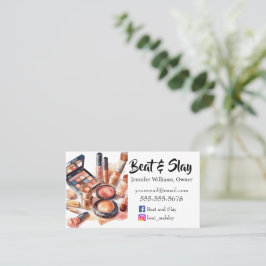 Cartão De Visita Artista de maquiagem legante