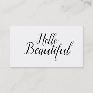 Cartão De Visita Artista de Maquiagem Moderna Elegante/Lista de Cab