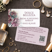 Artista de Maquiagem Nupcial Floral Roxa Luxuosa