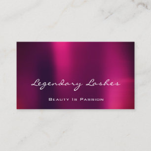 Cartão De Visita Artista de maquiagem profissional Hológrafo Purpl