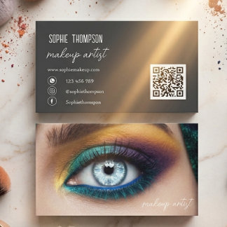 Cartão De Visita artista de maquiagem qrcode