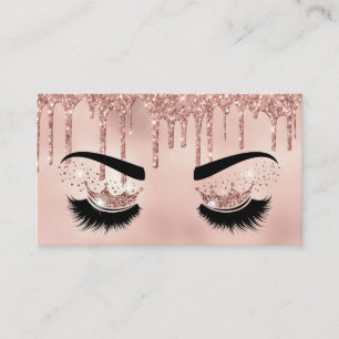 Cartão De Visita Artista de maquilhagem Coroa Lashes Beauty Salon E