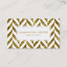 Artista de maquilhagem do Herringbone Dourado bran