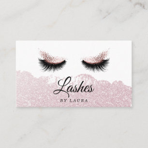 Cartão De Visita Artista de maquilhagem Lashes Beauty Salon Eyes Co
