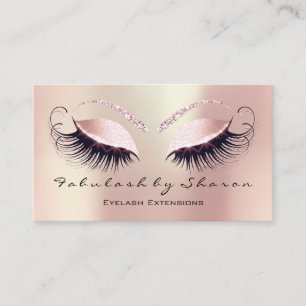 Cartão De Visita Artista de maquilhagem Lashes de sobrancelha Exten