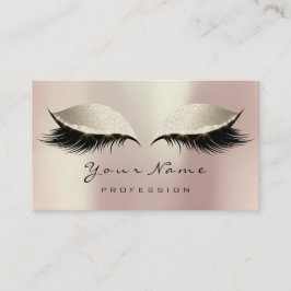 Cartão De Visita Artista de maquilhagem Olhos Lashes Brilhantes Cre