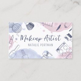 Cartão De Visita Artista de maquinação do estilo de aquarela artíst