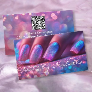 Cartão De Visita Artista de prego profissional Manicure OU código d