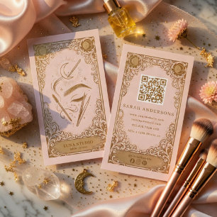 Cartão De Visita Artista de Sobrancelhas Celestial Beauty Branding