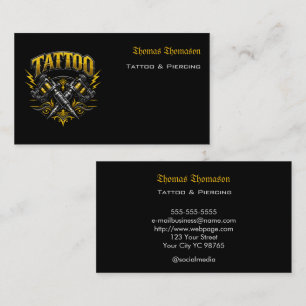 Cartão De Visita artista de tatuagem