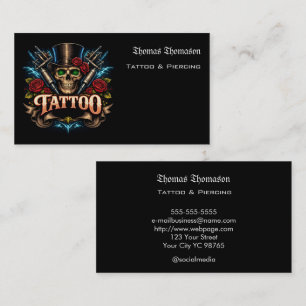 Cartão De Visita artista de tatuagem