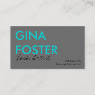 Cartão De Visita Artista do chicote da extensão da pestana