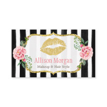 Artista Dourado Lábios Românticos Floral Strike