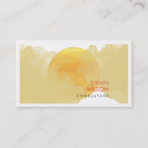 Cartão De Visita Artista Elegante Modern Watercolor