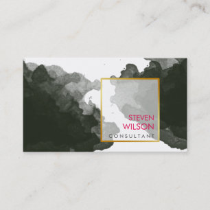 Cartão De Visita Artista Elegante Modern Watercolor