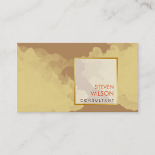 Cartão De Visita Artista Elegante Modern Watercolor