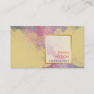 Cartão De Visita Artista Elegante Modern Watercolor