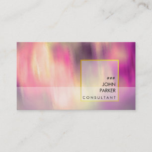 Cartão De Visita Artista Elegante Modern Watercolor