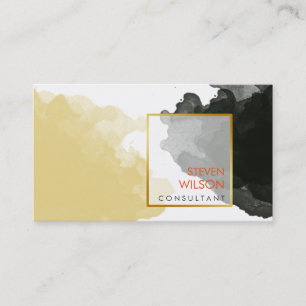 Cartão De Visita Artista Elegante Modern Watercolor