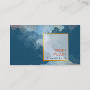 Cartão De Visita Artista Elegante Modern Watercolor
