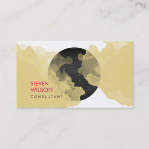 Cartão De Visita Artista Elegante Modern Watercolor