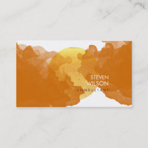 Cartão De Visita Artista Elegante Modern Watercolor