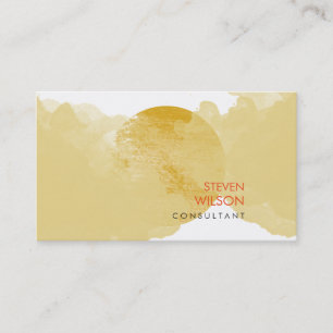 Cartão De Visita Artista Elegante Modern Watercolor