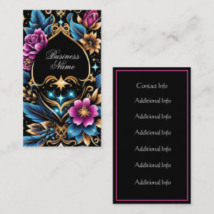Cartão De Visita Artista Floral Tatuagem